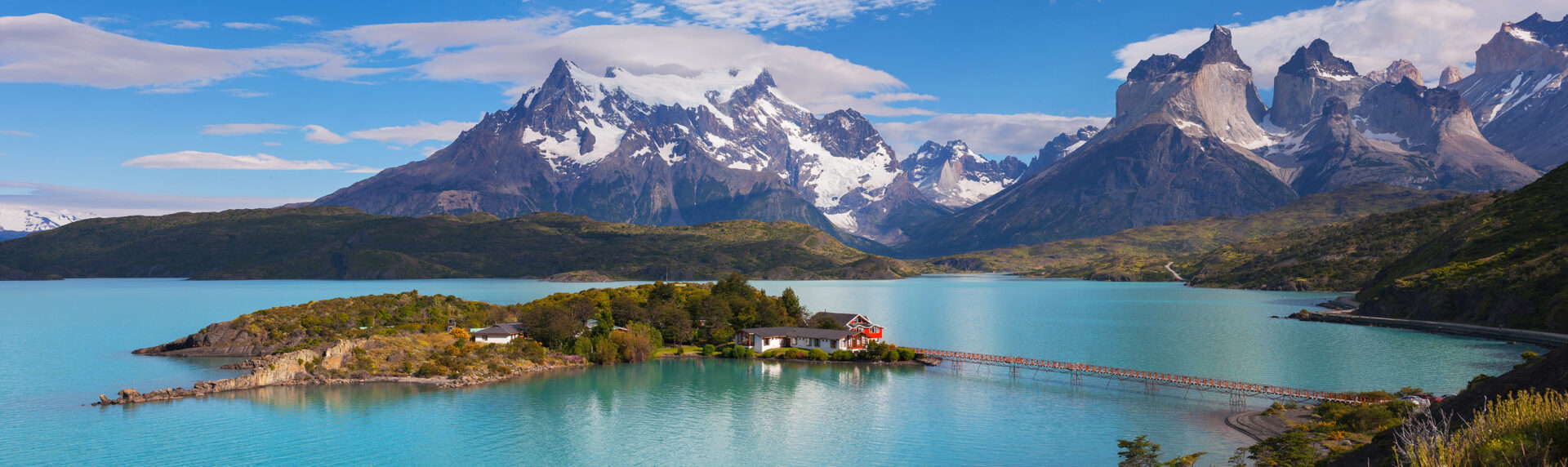 Chili Reizen Pano Torres Del Paine Patagonia
